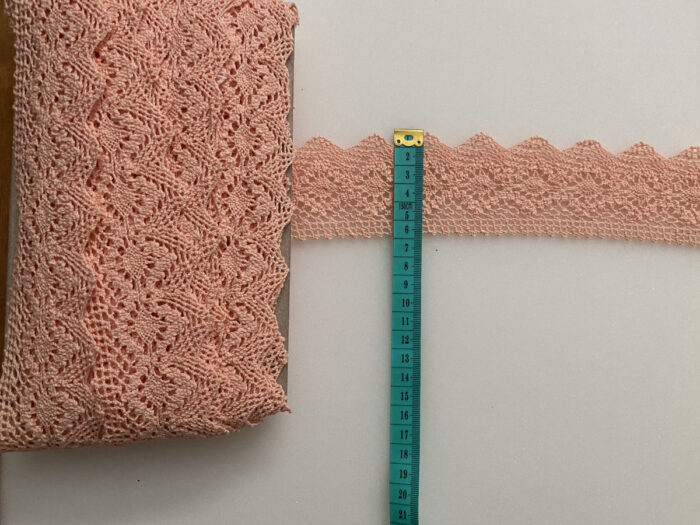 Puuvillane äärepits:laius-6,0cm/ lõhe