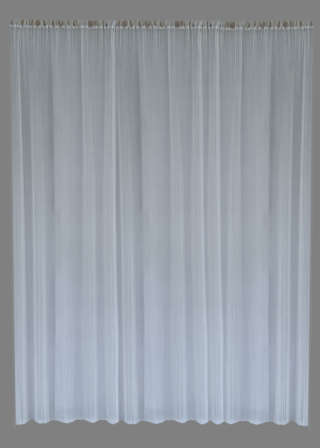 Plisseeritud dekoratiiv-vuaalkangas: valge - Image 4