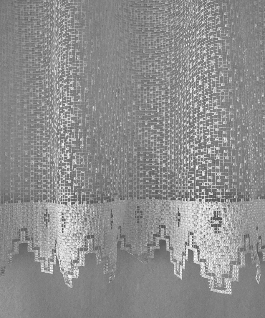 Võrgulise koega päevakardinad kõgusega 100cm, värv: naturaalvalge - Image 3