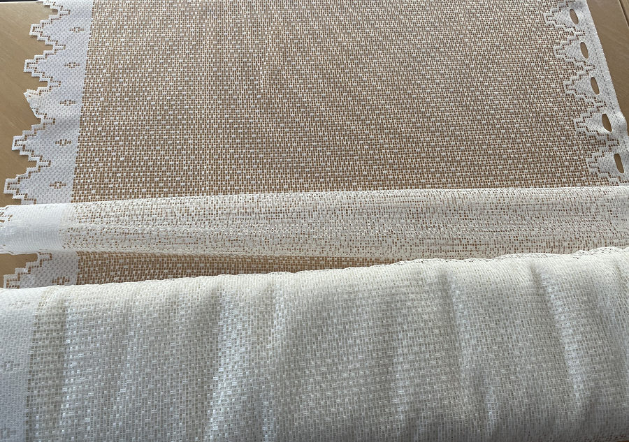 Võrgulise koega päevakardinad kõgusega 100cm, värv: naturaalvalge - Image 4