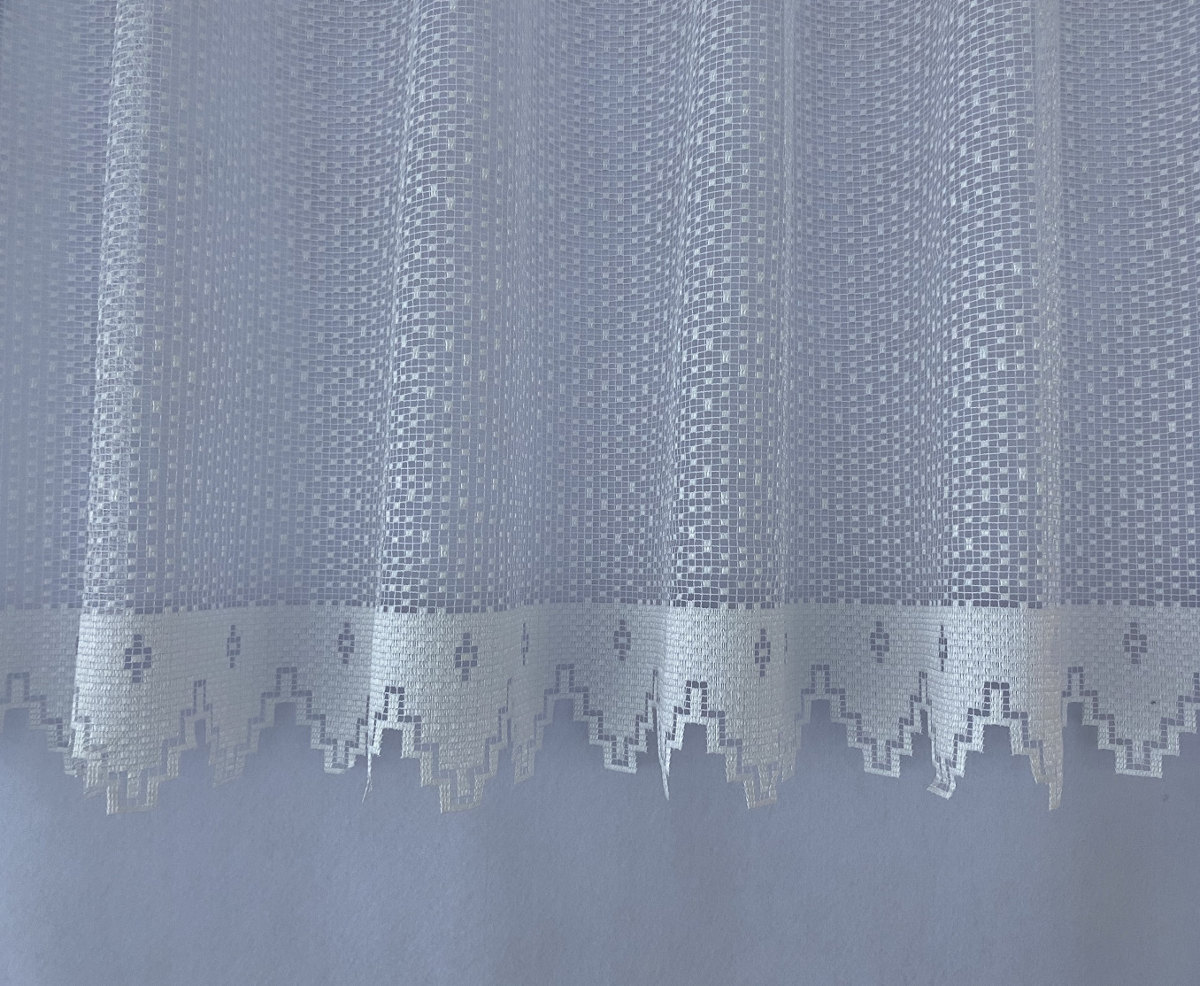 Võrgulise koega päevakardinad kõgusega 100cm, värv: valge - Image 3