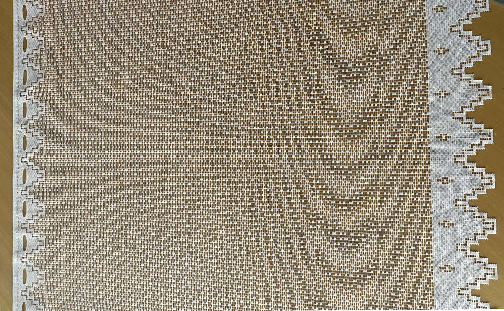 Võrgulise koega päevakardinad kõgusega 100cm, värv: valge - Image 4