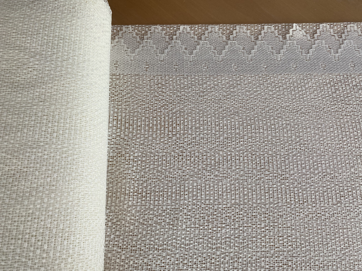 Võrgulise koega päevakardina kangas: kõrgus 225-270cm, värv: naturaalvalge - Image 2